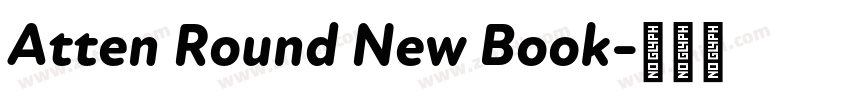 Atten Round New Book字体转换